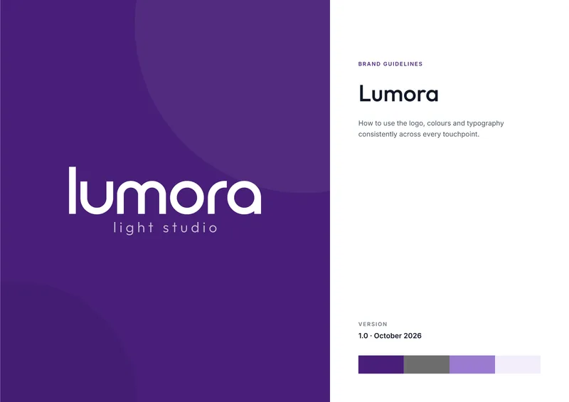 Brand guidelines: a real example from a Graphivo brand kit