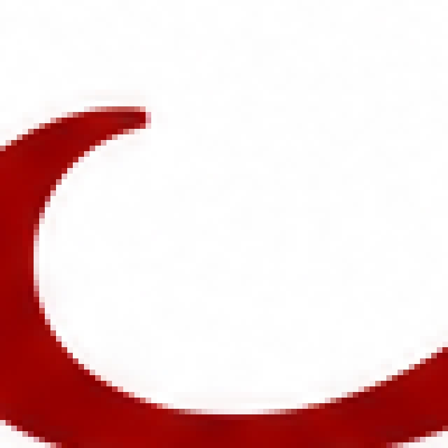 A logo's PNG file zoomed in: the edges are made of pixels